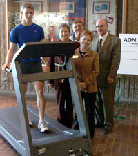 AON donates treadmill