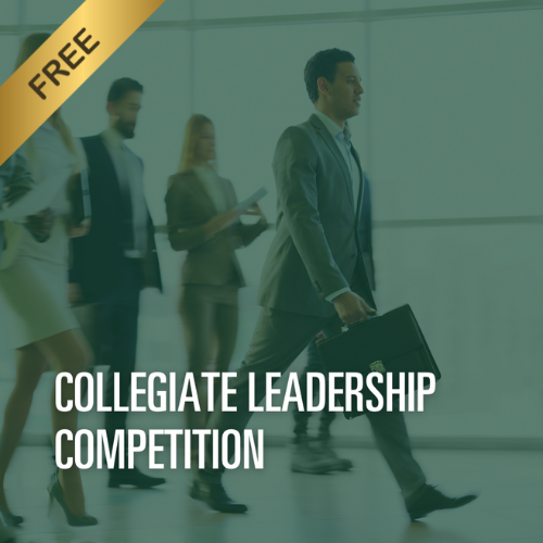 Free. Collegiate Leadership Competition.