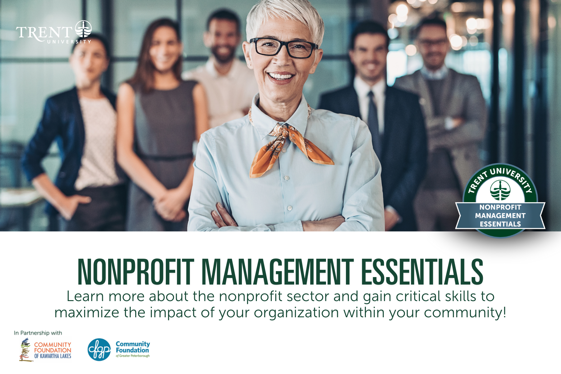 Nonprofit management essentials spotlight graphic