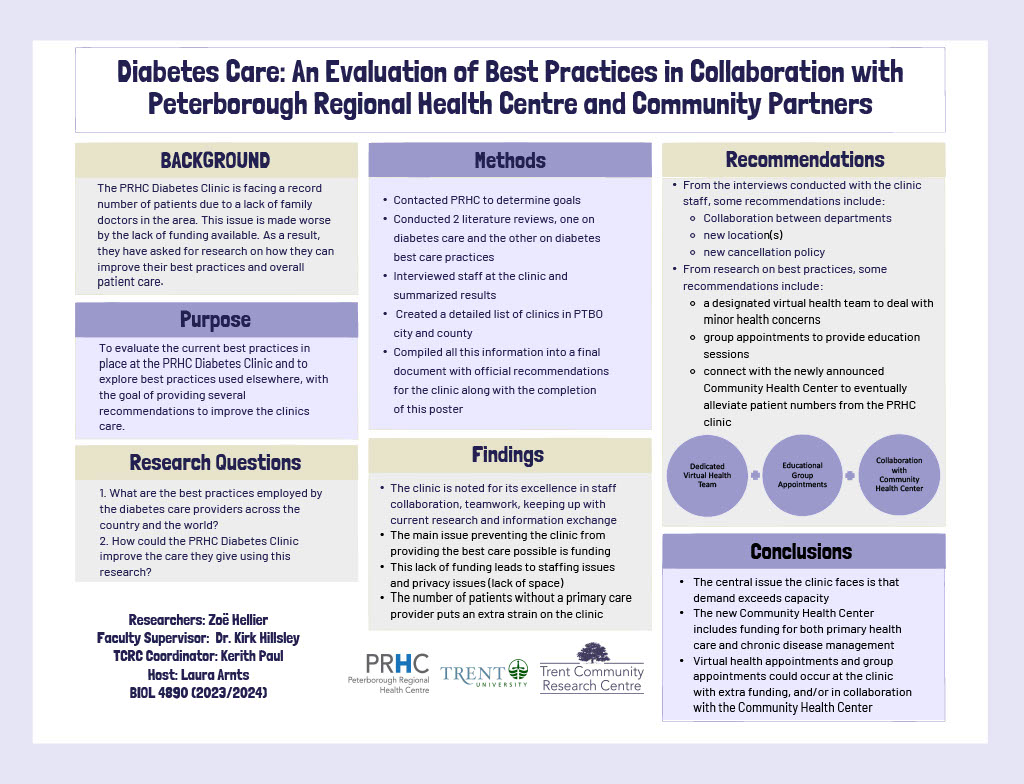 #6054: The Assessment and Connection of the PRHC Diabetes Health Care Clinic with Community Partners