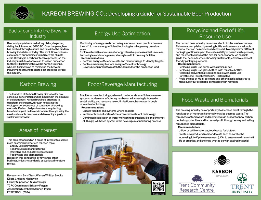 #6150: Crafting a Handbook for Sustainable Brewing: Recommendations for Food and Beverage Manufacturing, Recycling and End of Life Resource Use, Food Waste and Biomaterials, and Energy Use Optimization