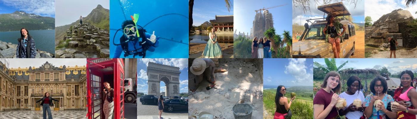 A collage of Study Abroad Images