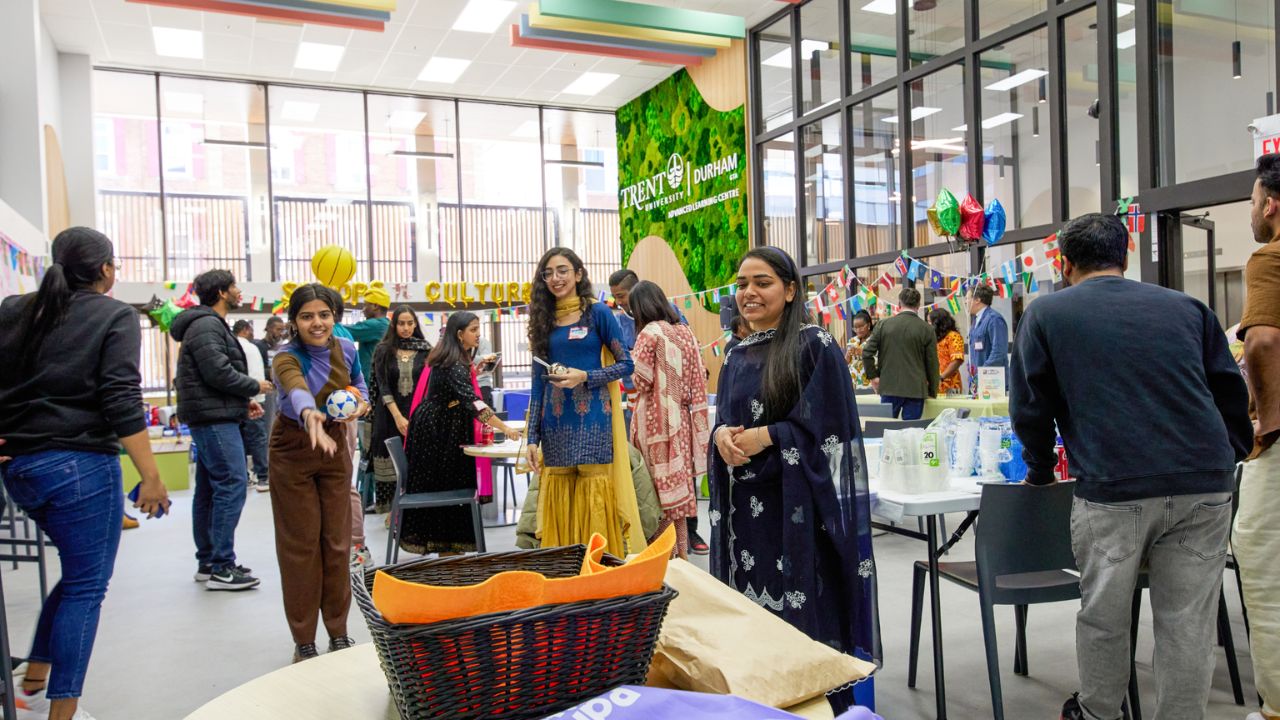 Students gathering at the Advanced Learning Centre