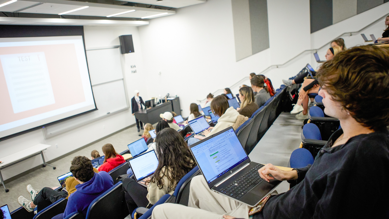 A lecture hall at Trent Durham