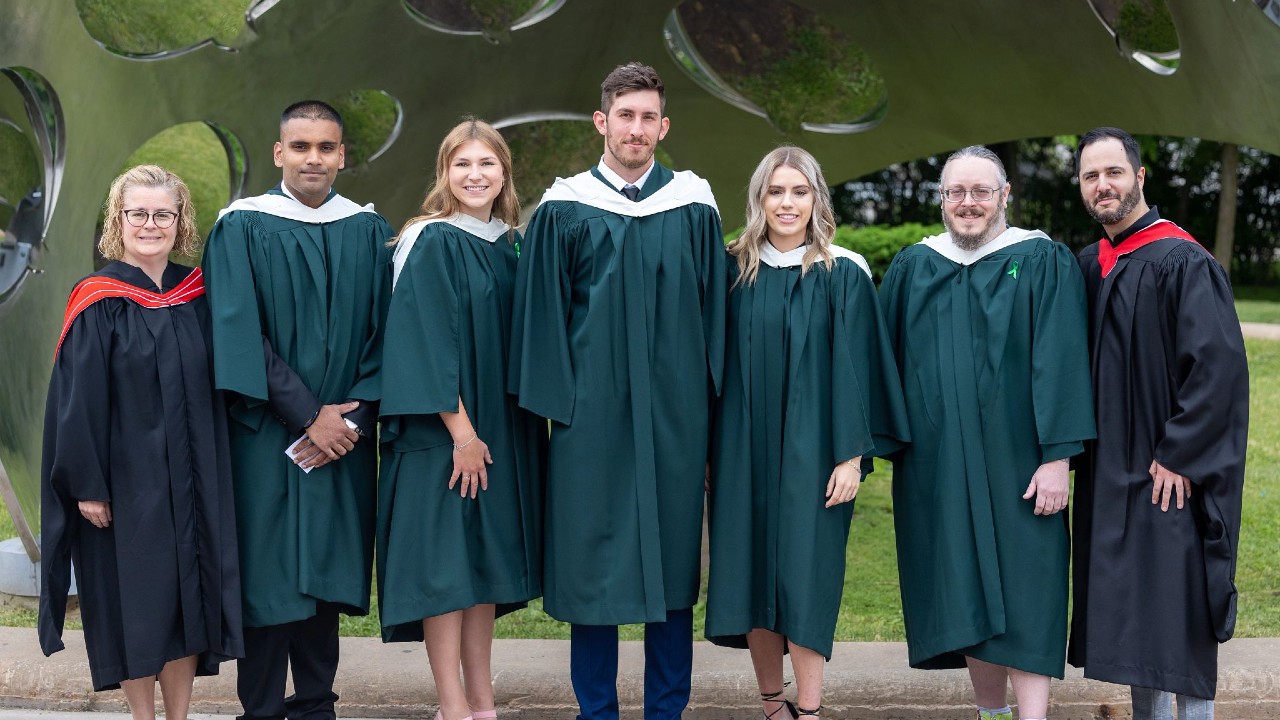 The first graduating class from the Policing & Community Well-Being program