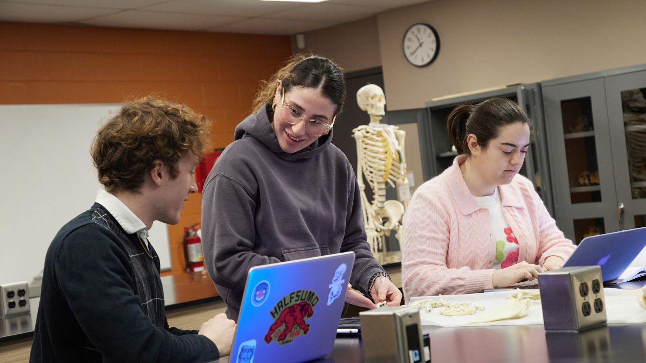 Students in the Anthropology Lab