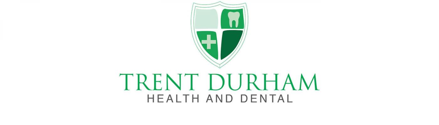 Trent Durham Health and Dental logo on the white background 