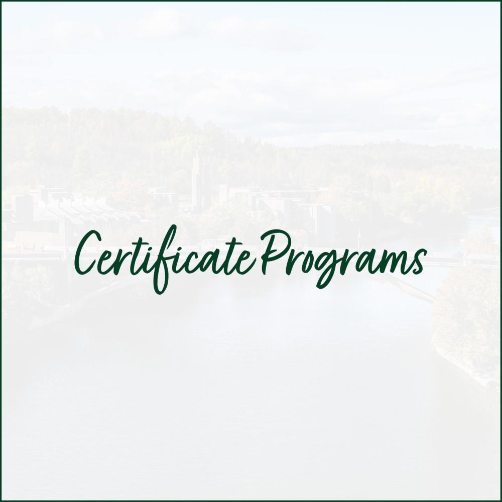 Certificate Programs