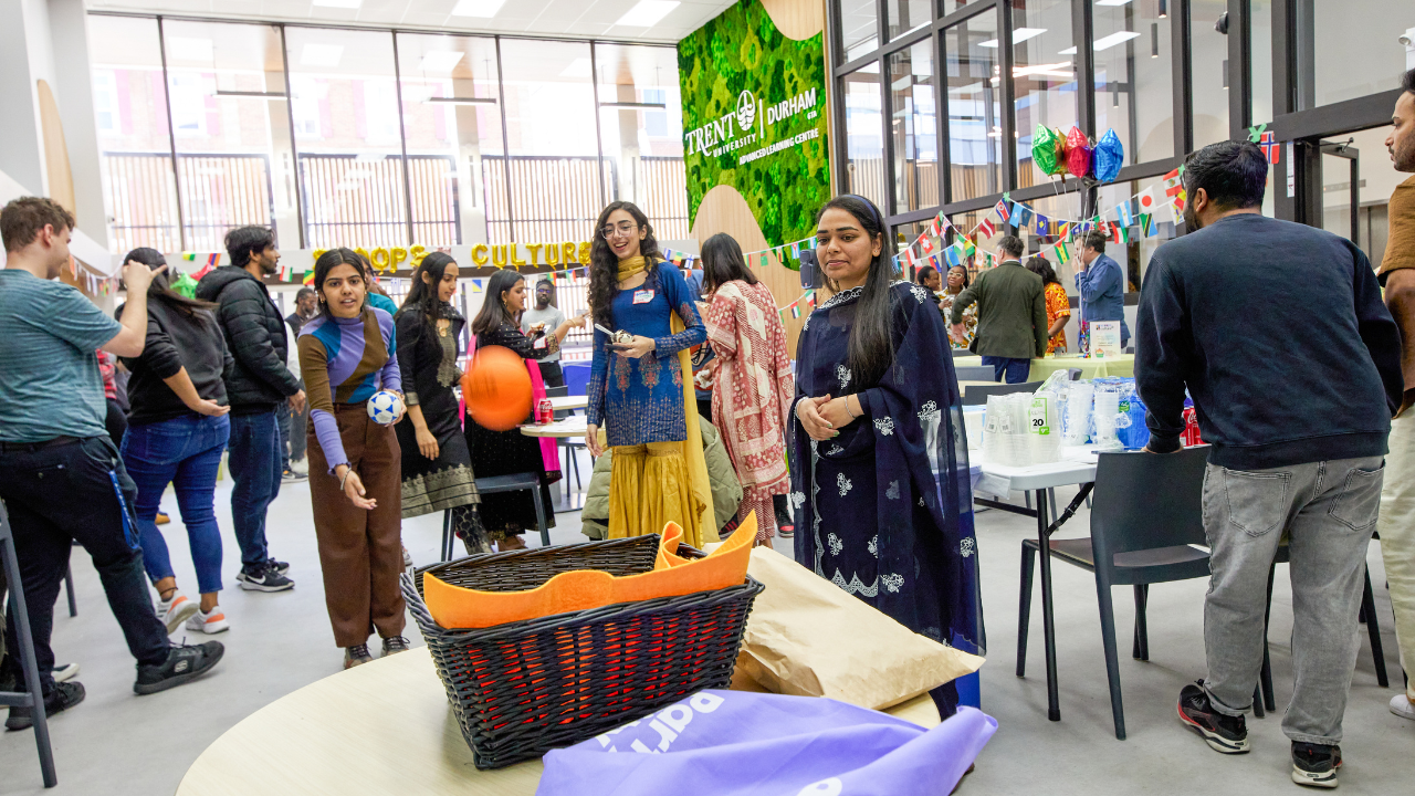 Students gathering at the Advanced Learning Centre