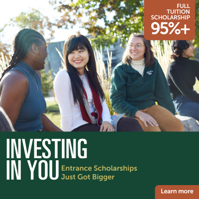 Investing in You - Entrance Scholarships Just got Bigger - Learn more