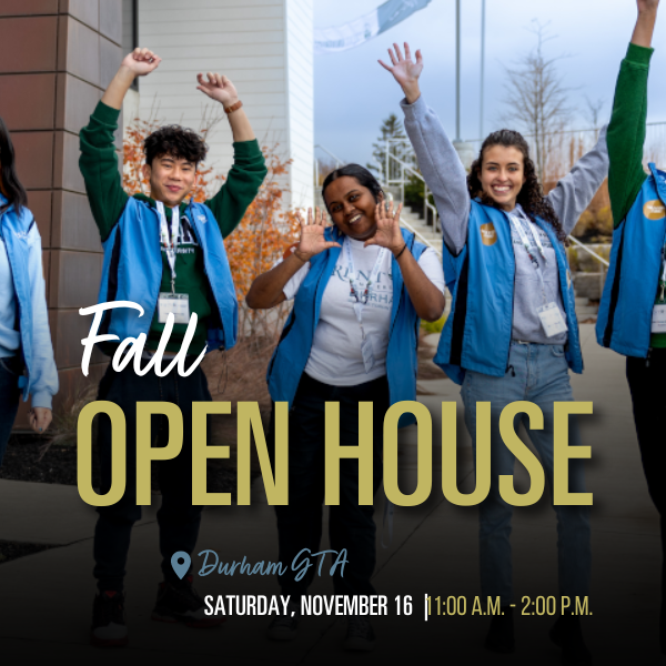 Trent Durham Fall Open House - November 16, 11 am to 2 pm