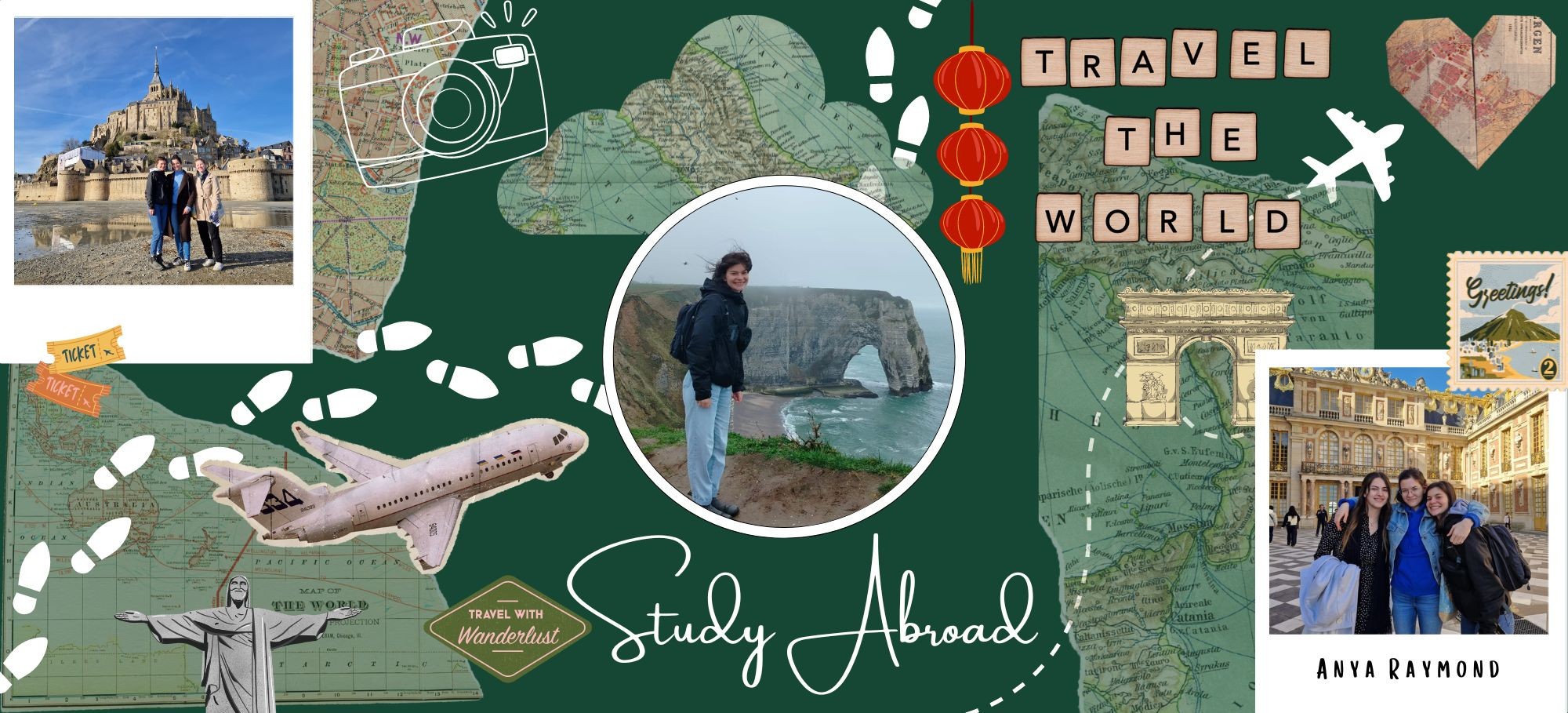 Anya Raymond study abroad collage