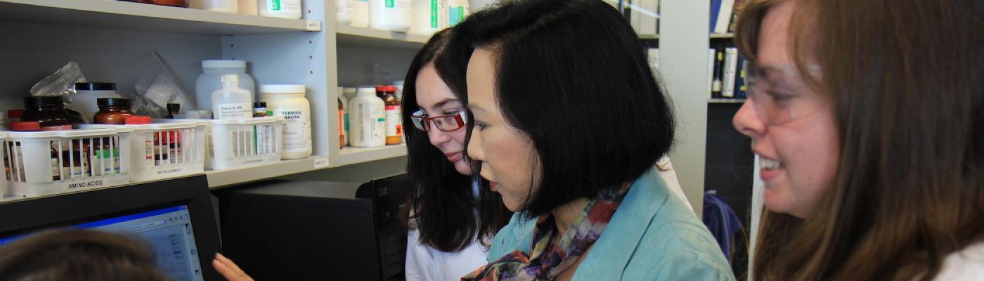 Students in a lab environment