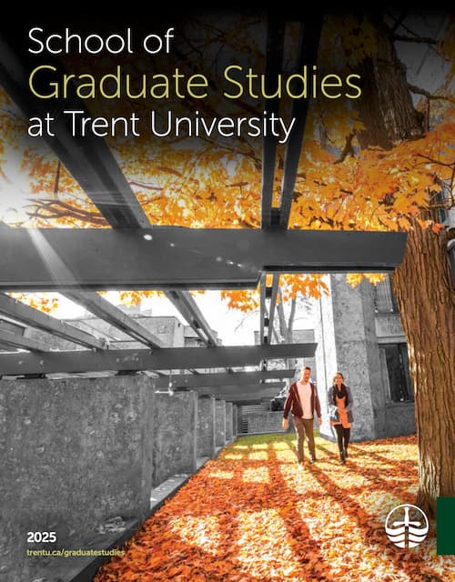 Cover of Trent's 2024 Graduate Studies Viewbook